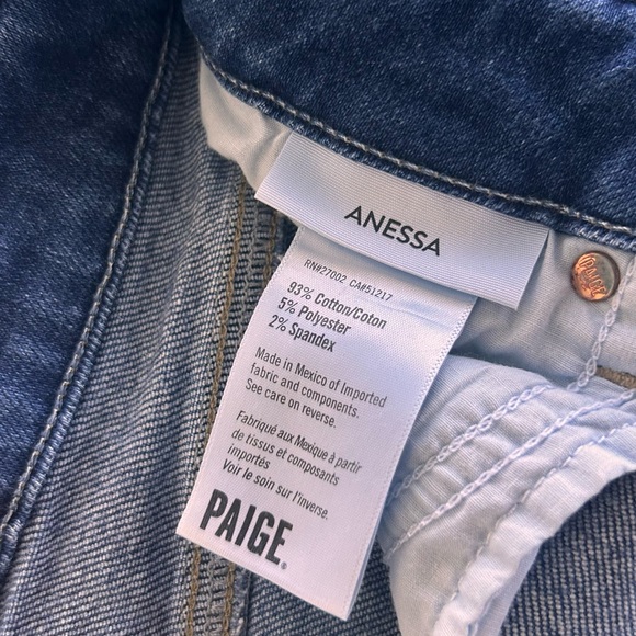 Paige Anessa dark wash jeans size 27, pre owned in perfect condition. - Picture 5 of 6